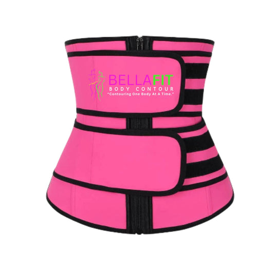 BellaFit Pink/ Black Latex Waist Trainer