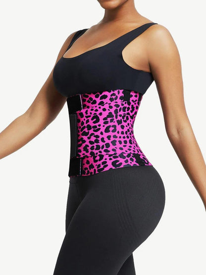 BellaFit Pink Leopard Print-Body Neoprene Cincher Waist Trainer