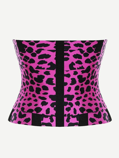 BellaFit Pink Leopard Print-Body Neoprene Cincher Waist Trainer