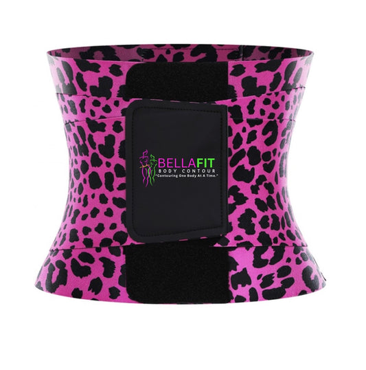 BellaFit Pink Leopard Print-Body Neoprene Cincher Waist Trainer